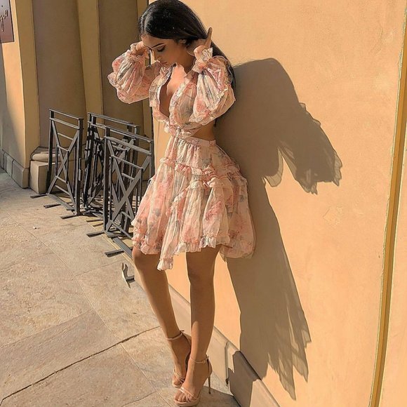 Ruffled Floral Dress - Picture 2 of 4